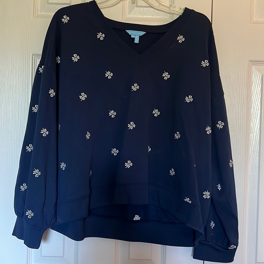 Womens Draper James high low sweatshirt